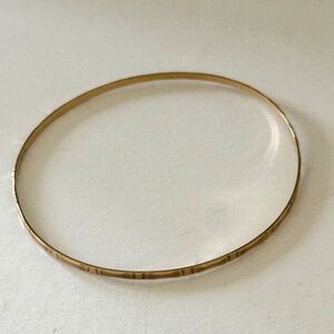 Vintage 10K Solid Gold Bangle / Cuff Bracelet
